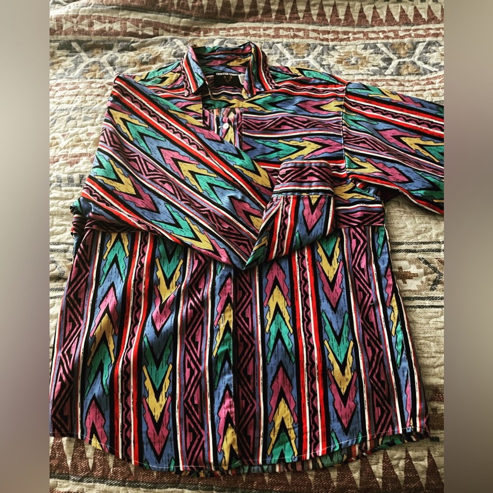 Frontier days vintage western pearl snap